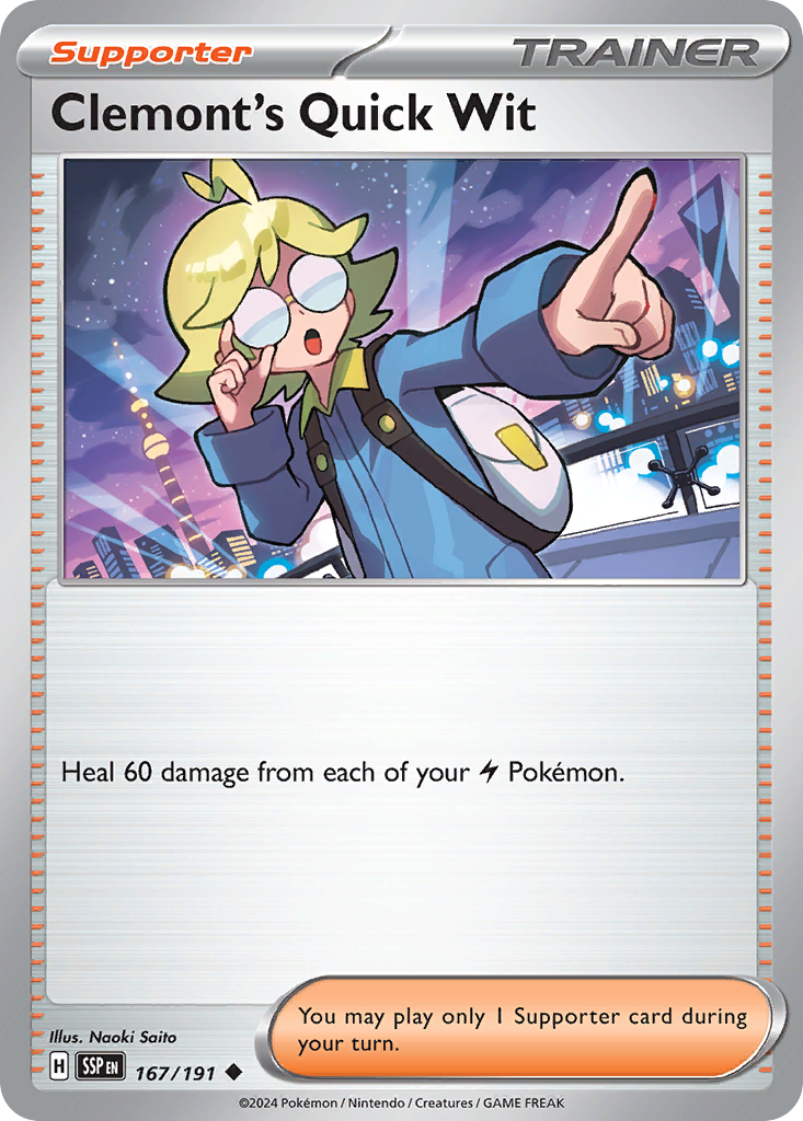 Clemont's Quick Wit - 167/191 - Uncommon