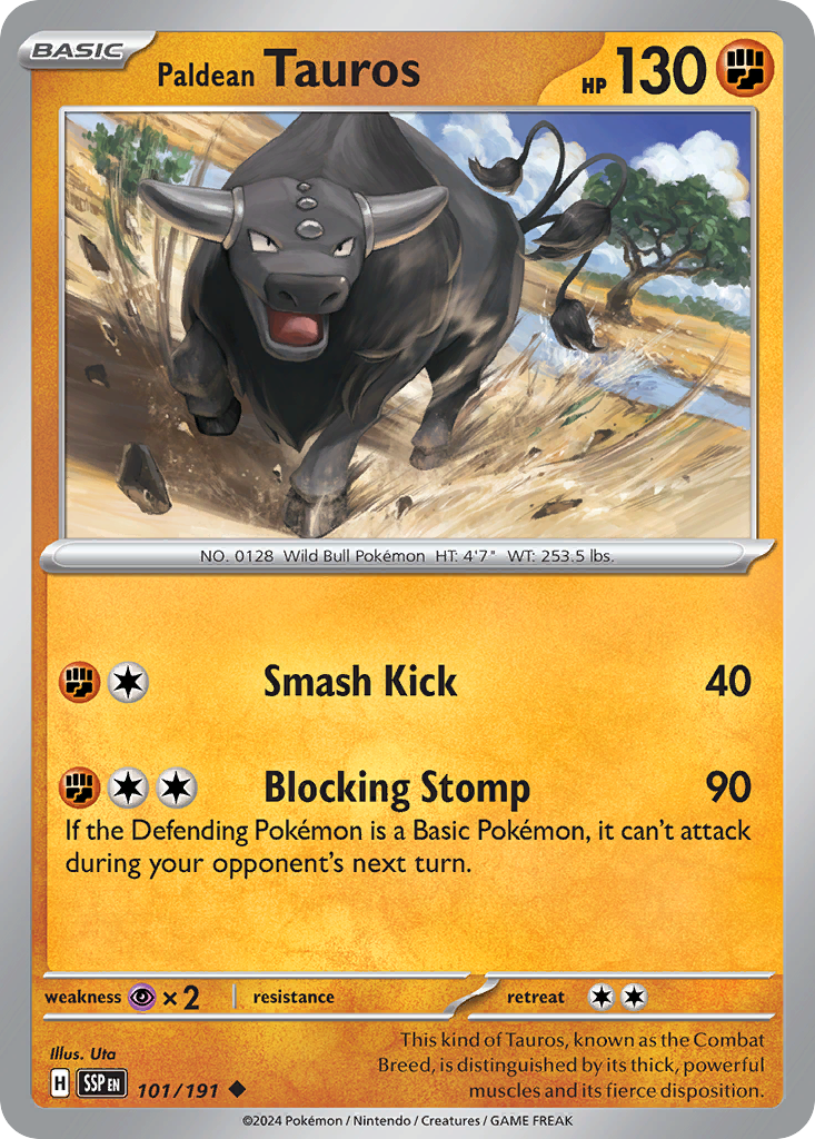 Paldean Tauros - 101/191 - Uncommon