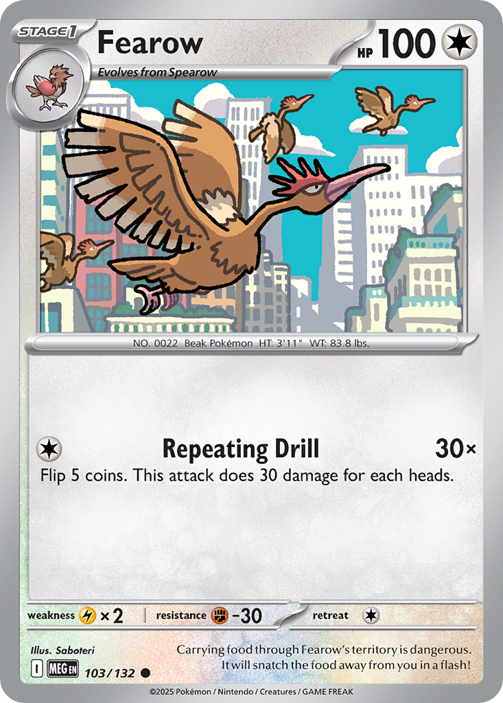 Fearow - 103/132 - Common