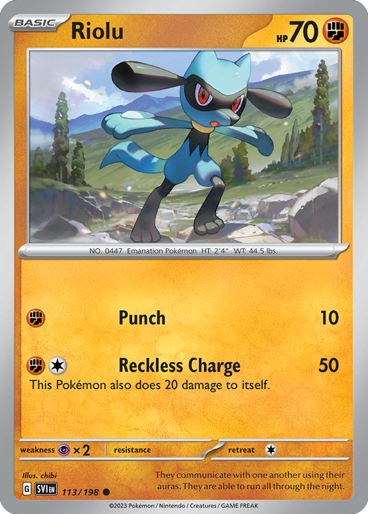 Riolu - 113/198 - Common