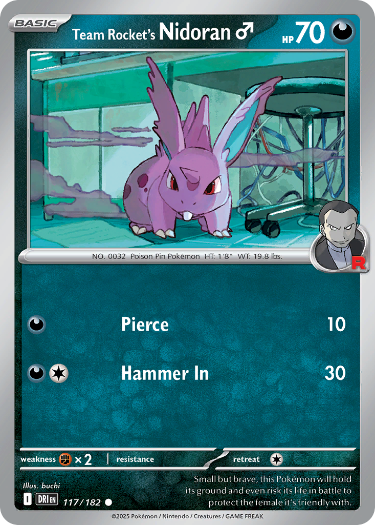 Team Rocket's Nidoran ♂️ - 117/182 - Common