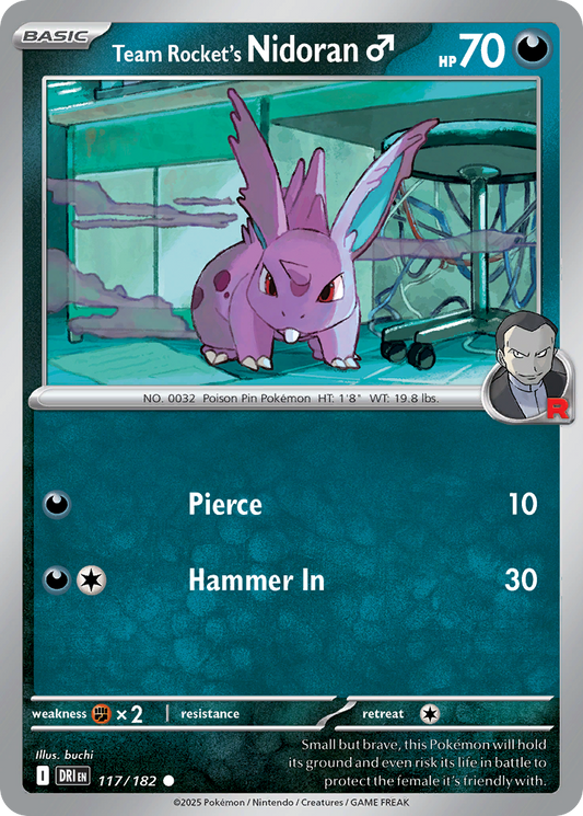 Team Rocket's Nidoran ♂️ - 117/182 - Common