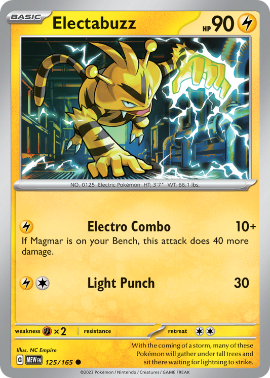 Electabuzz - 125/165 - Common