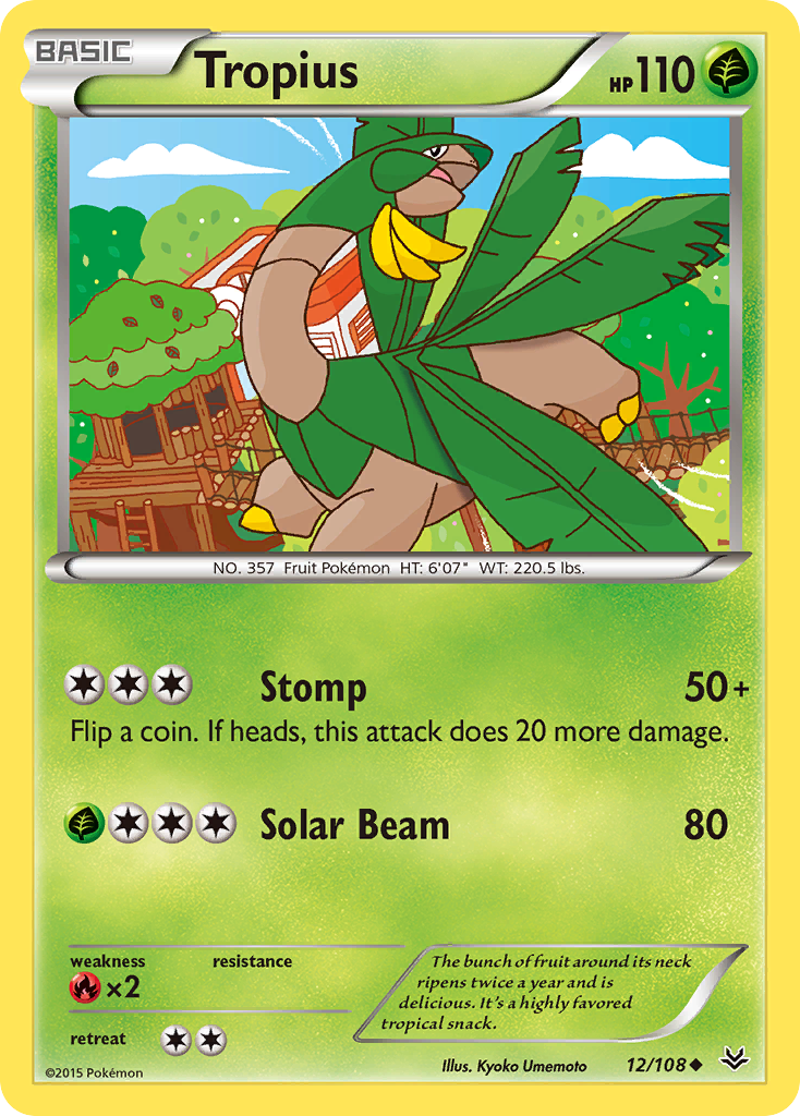 Tropius - 012/108 - Uncommon