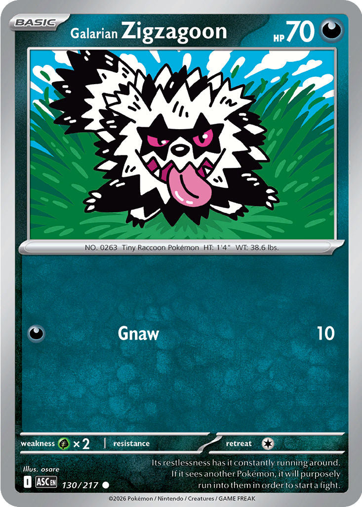 Galarian Zigzagoon - 130/217 - Common