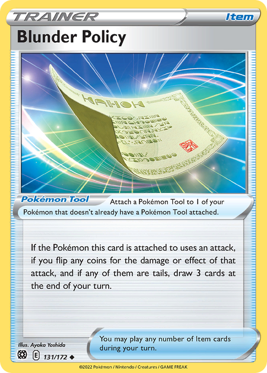 Blunder Policy - 131/172 - Uncommon