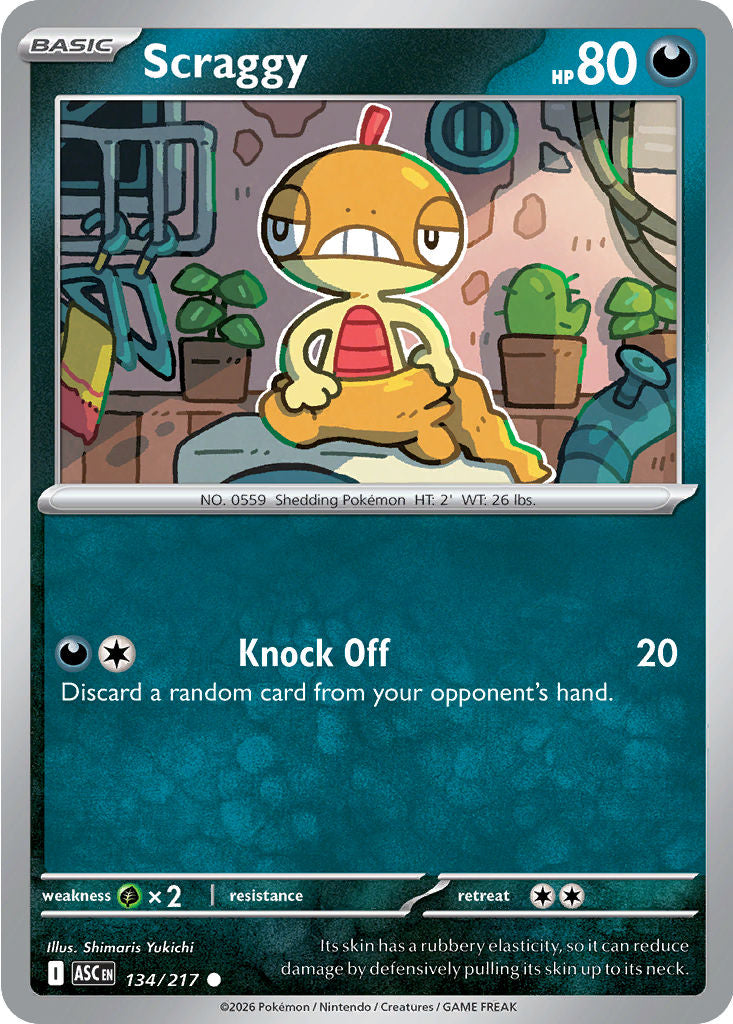 Scraggy - 134/217 - Common
