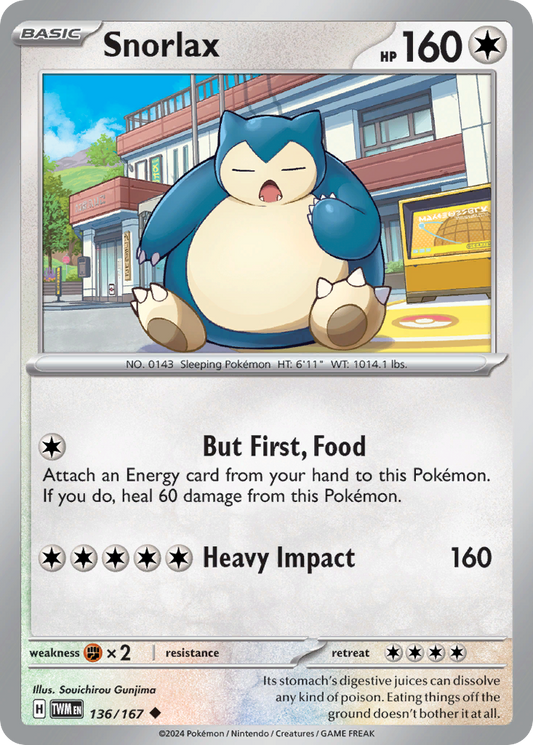 Snorlax - 136/167 - Uncommon
