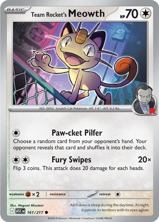Team Rocket's Meowth - 161/217 - Common