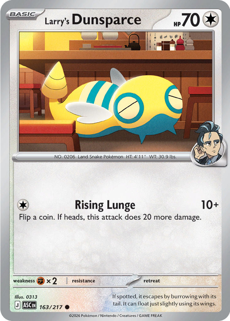 Larry's Dunsparce - 163/217 - Common