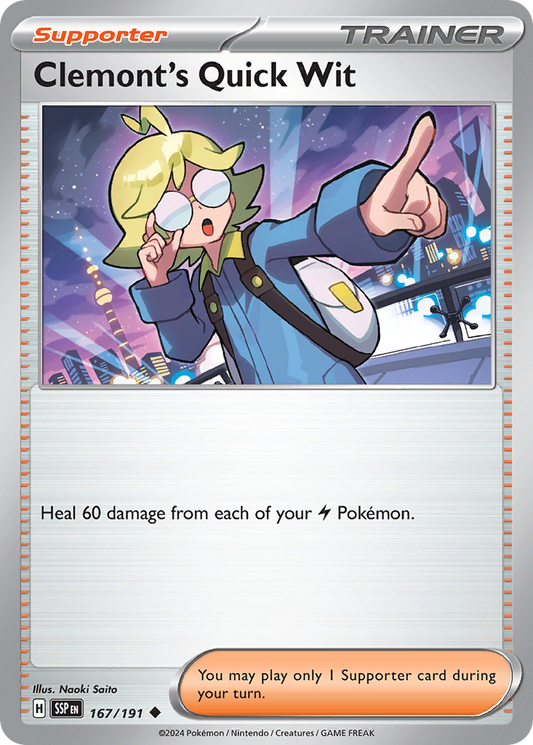 Clemont's Quick Wit - 167/191 - Uncommon