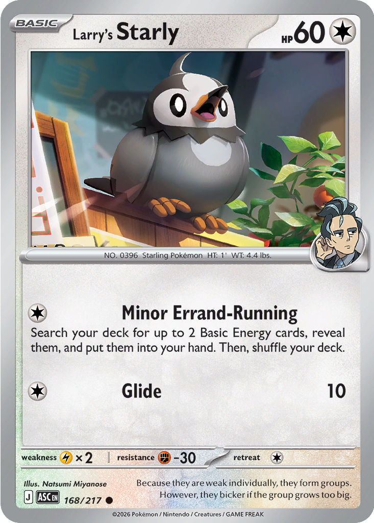 Larry's Starly- 168/217 - Common