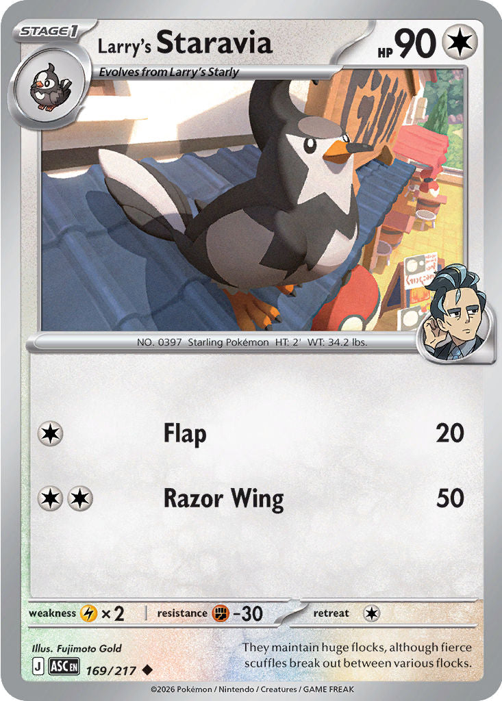 Larry's Staravia- 169/217 - Uncommon