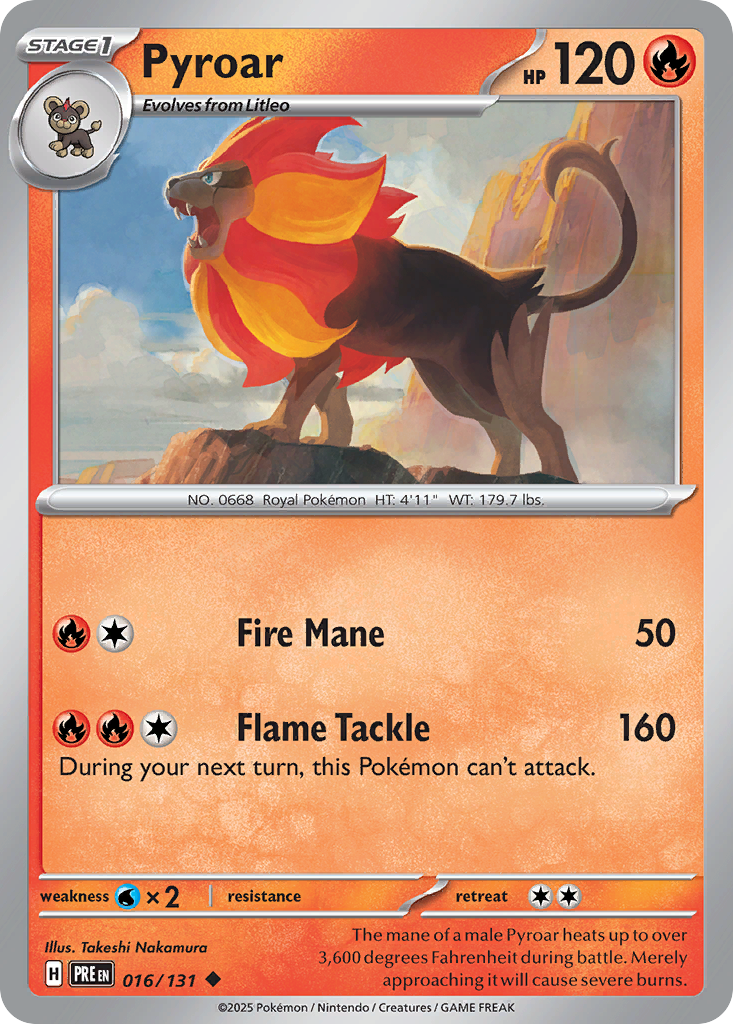 Pyroar - 016/131 - Uncommon