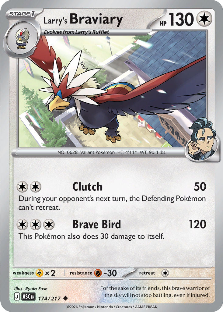 Larry's Braviary- 174/217 - Uncommon