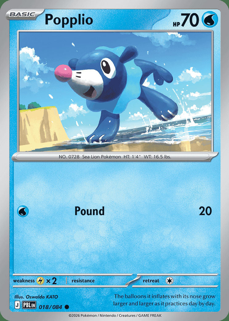 Popplio - 018/084 - Common