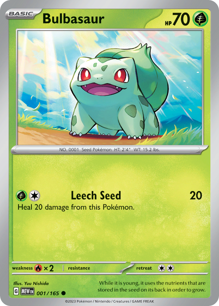 Bulbasaur - 001/165 - Common
