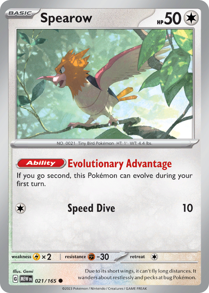 Spearow - 021/165 - Common