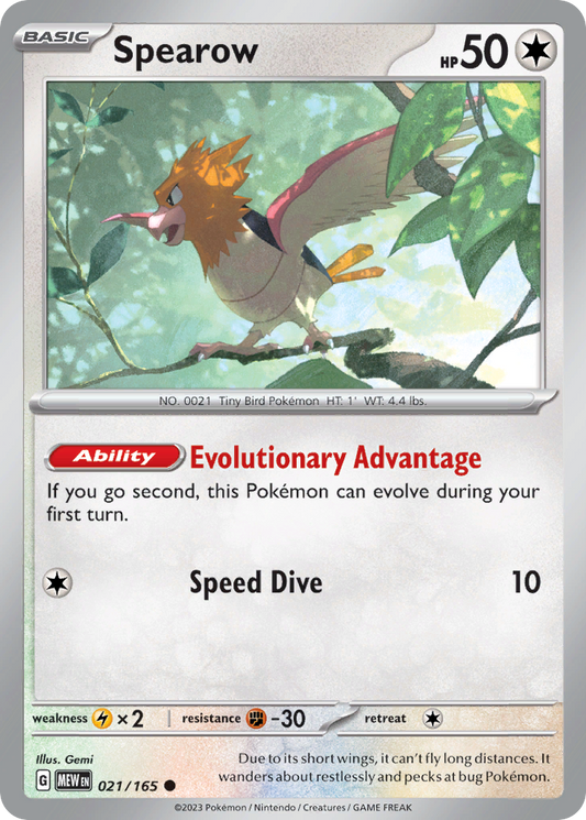 Spearow - 021/165 - Common