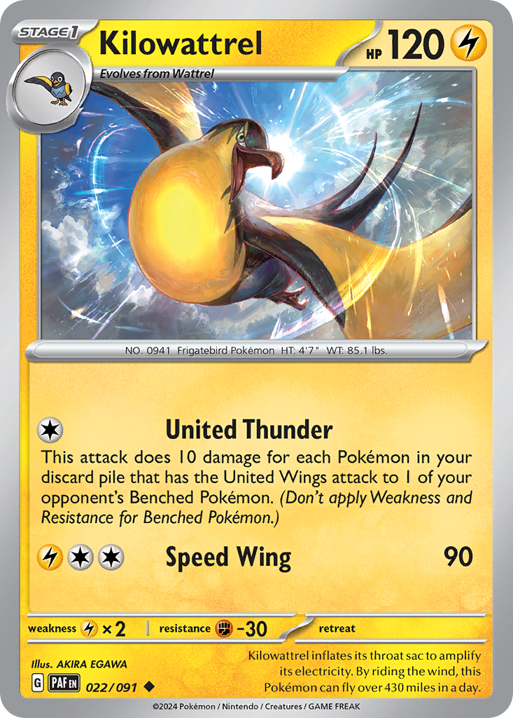 Kilowattrel - 022/091 - Uncommon