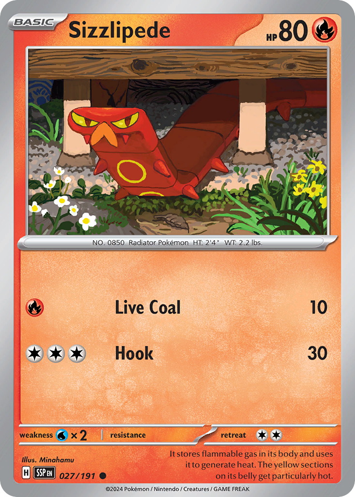 Sizzlipede - 027/191 - Common