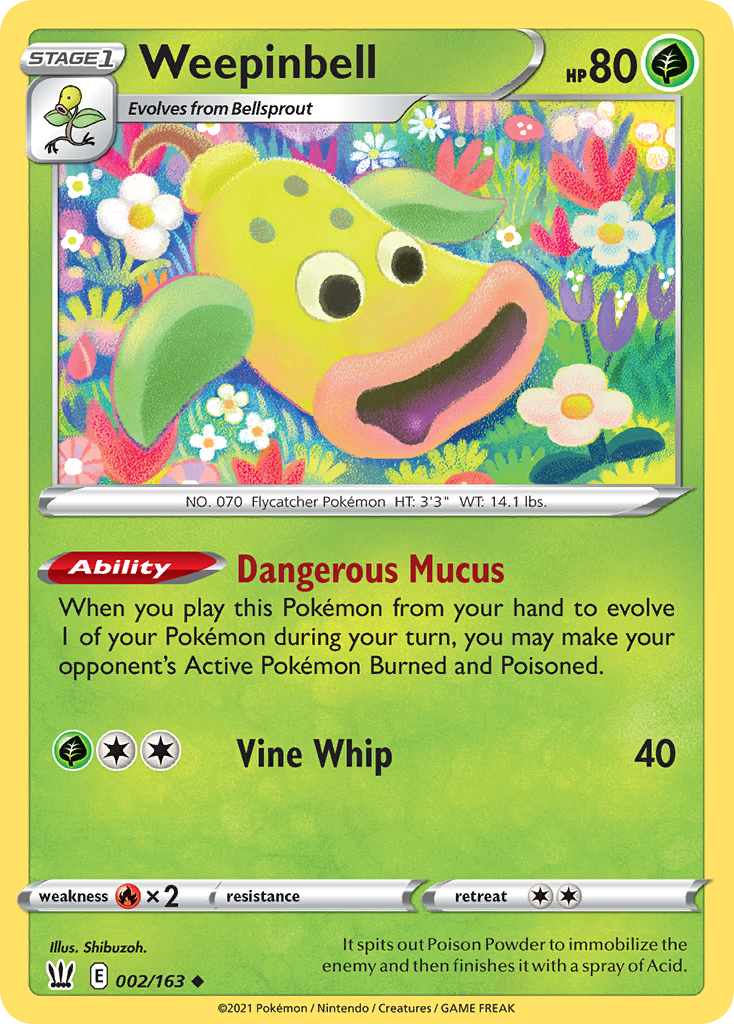 Weepinbell - 002/163 - Uncommon