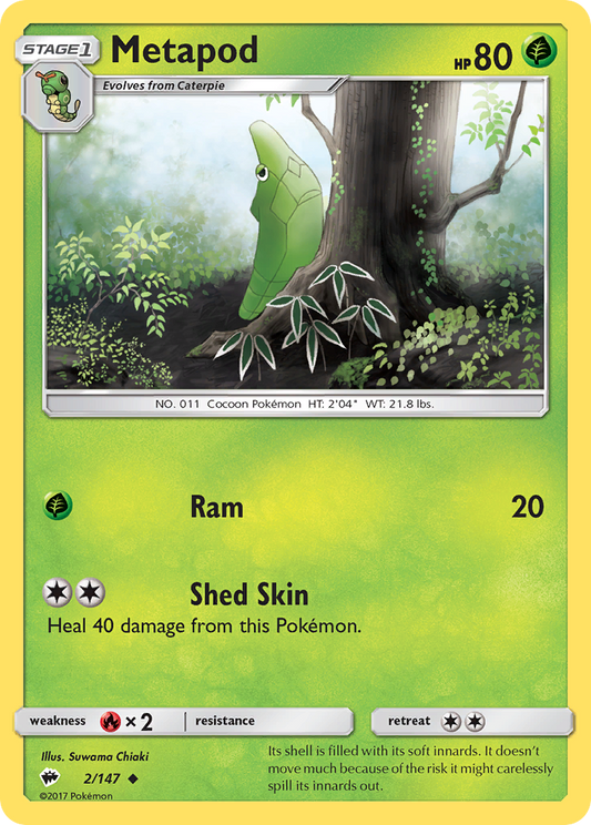 Metapod - 002/147 - Uncommon