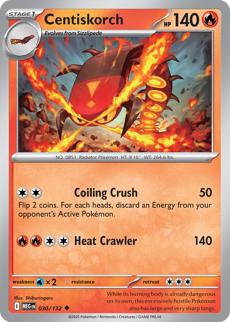 Centiskorch - 030/132 - Uncommon