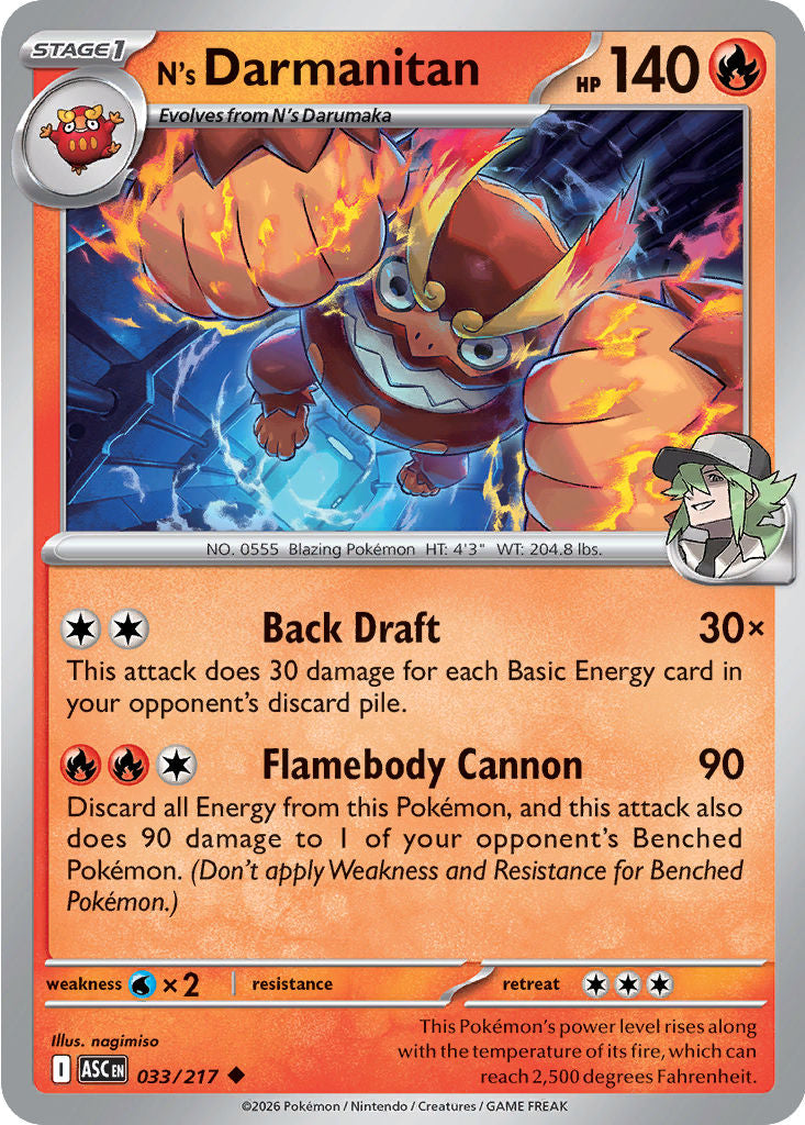 N's Darmanitan - 033/217 - Uncommon