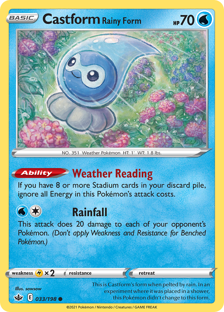 Castform Rainy Form - 033/198 - Common