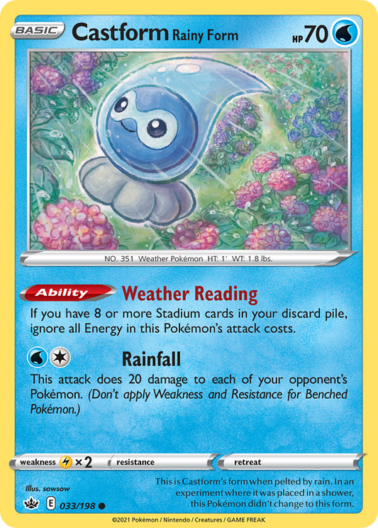 Castform Rainy Form - 033/198 - Common
