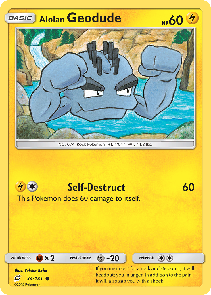 Alolan Geodude - 034/181 - Common