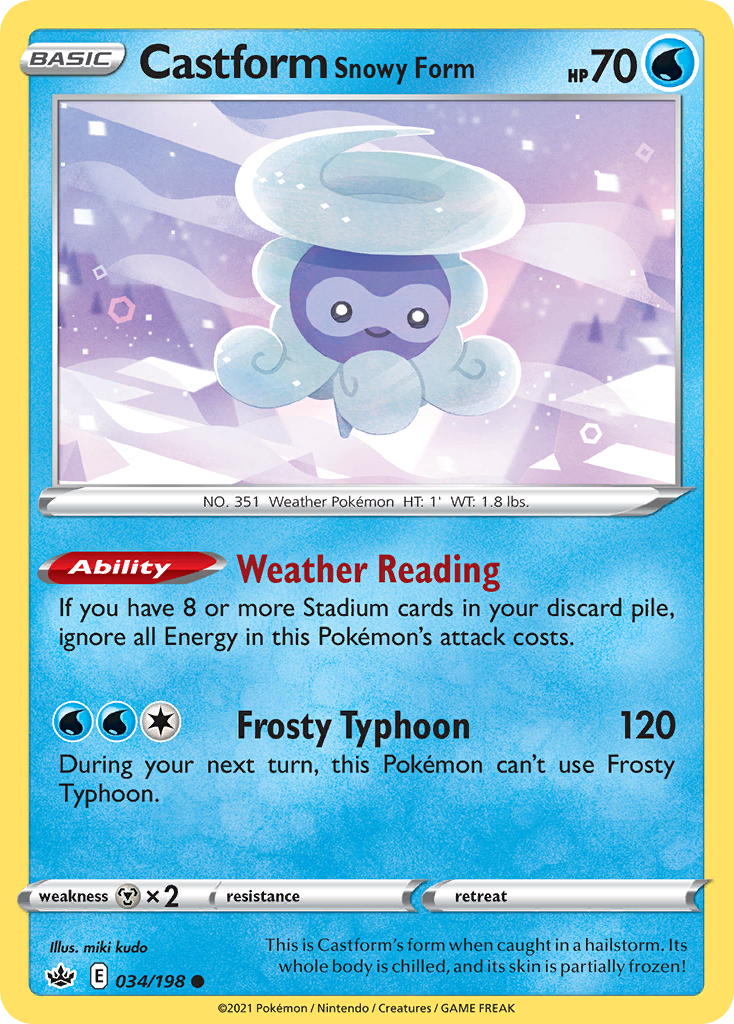 Castform Snowy Form - 034/198 - Common