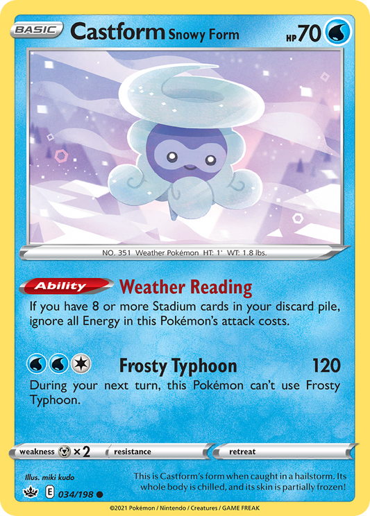 Castform Snowy Form - 034/198 - Common