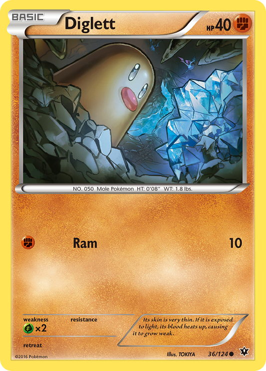 Diglett - 036/124 - Common