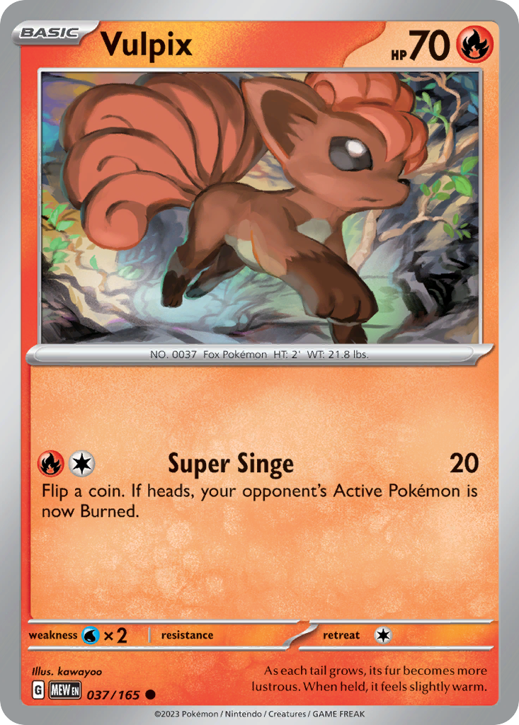 Vulpix - 037/165 - Common