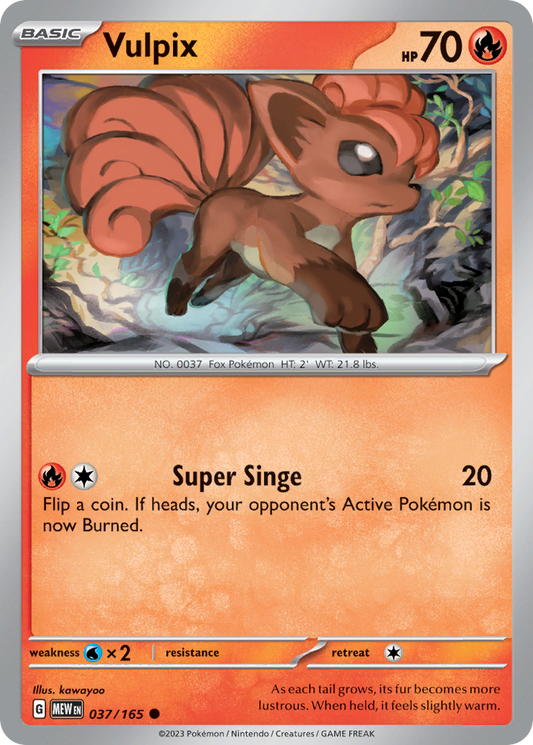 Vulpix - 037/165 - Common