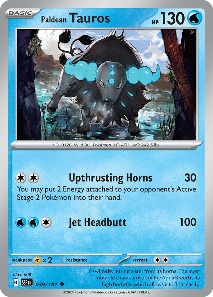 Paldean Tauros - 039/191 - Uncommon