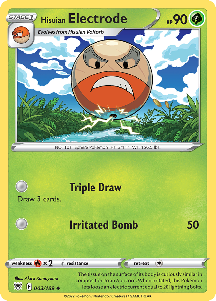 Hisuian Electrode - 003/189 - Uncommon