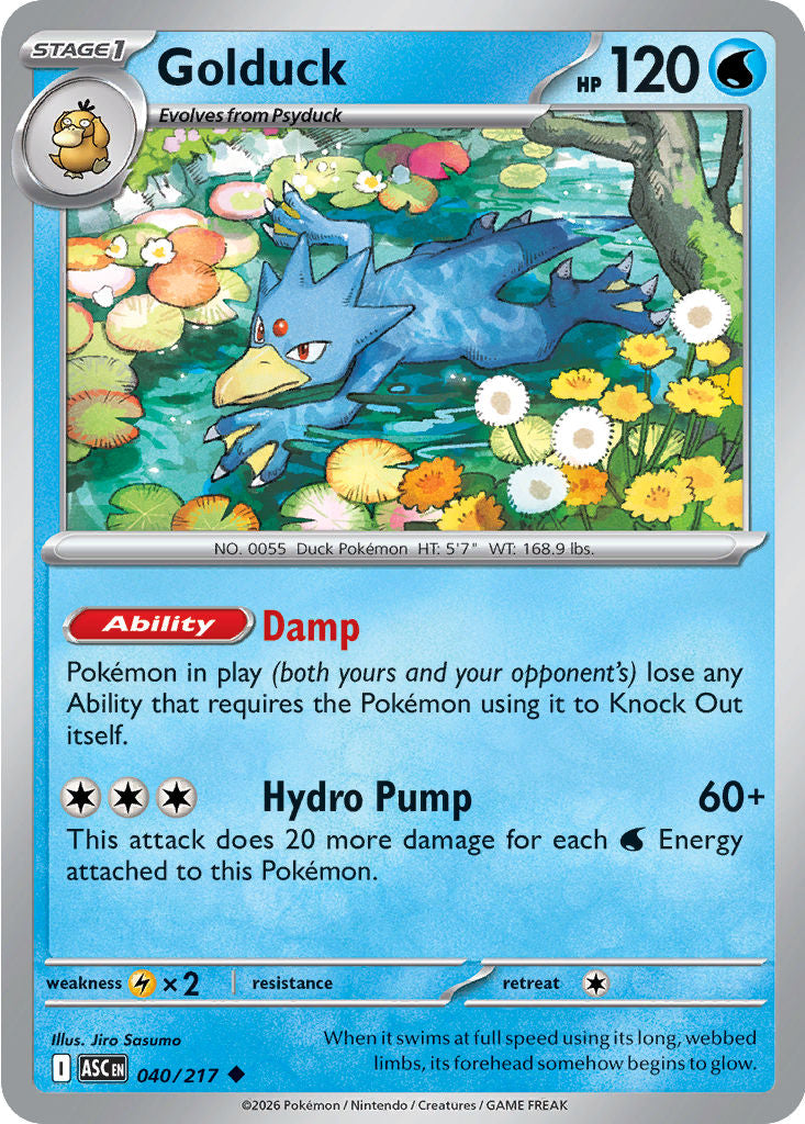 Golduck - 040/217 - Uncommon