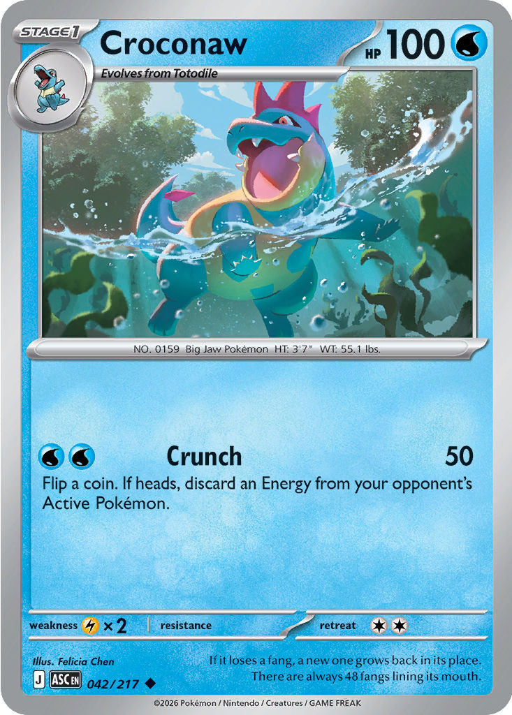 Croconaw - 051/217 - Uncommon