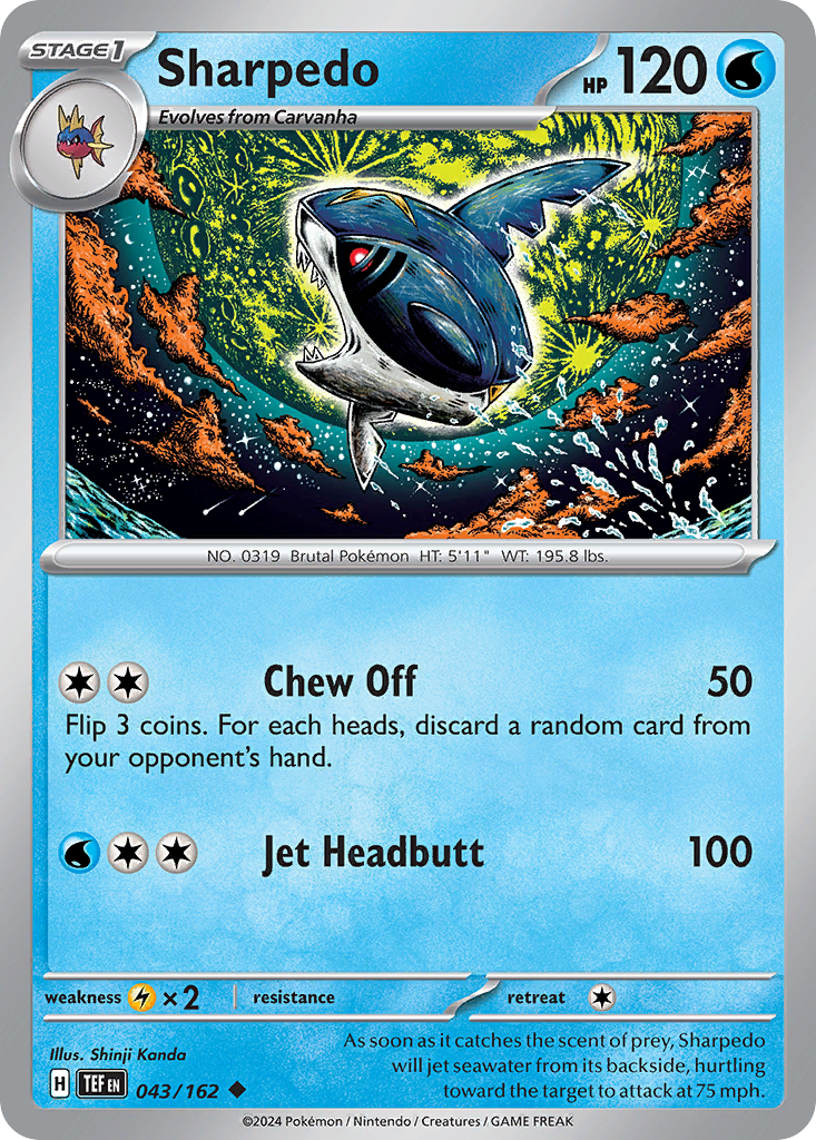 Sharpedo - 043/162 - Uncommon