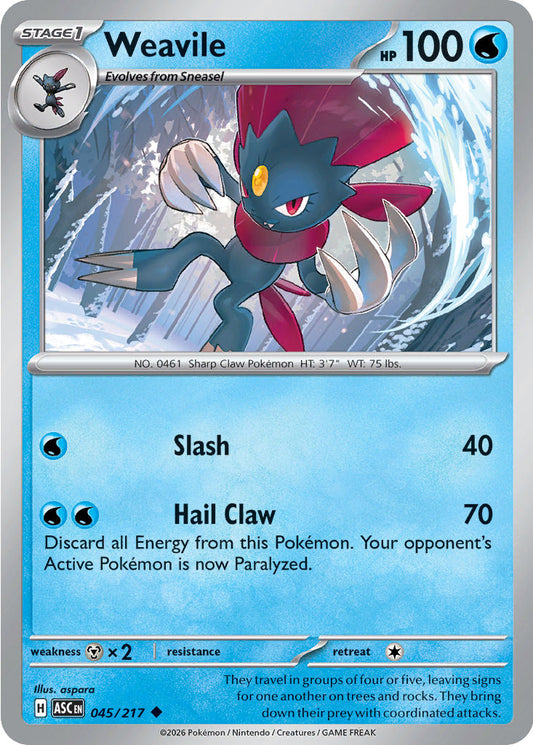Weavile - 045/217 - Uncommon