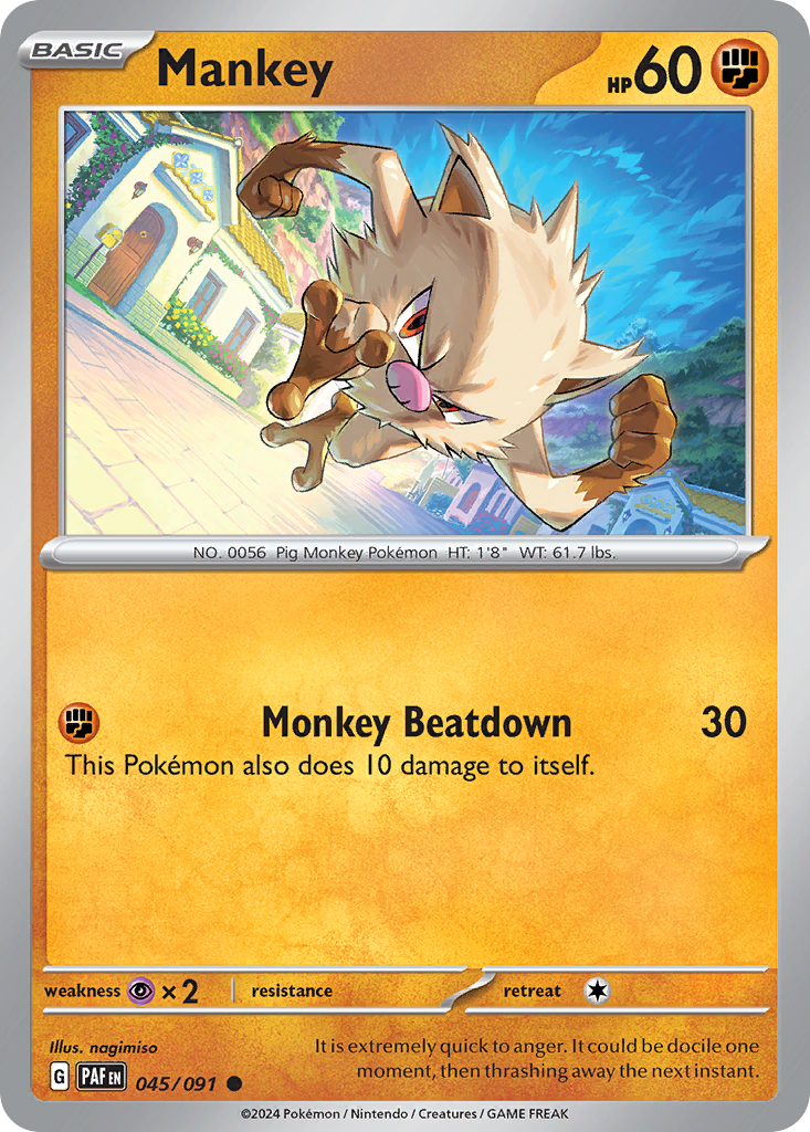 Mankey - 045/091 - Common