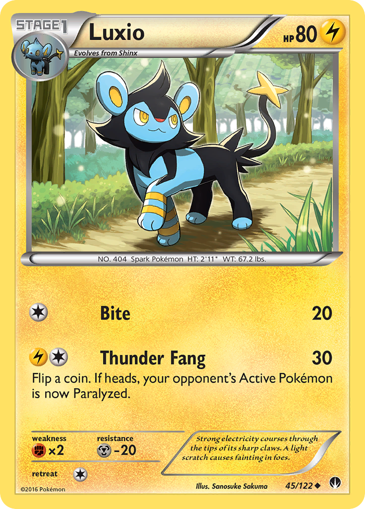 Luxio - 045/122 - Uncommon