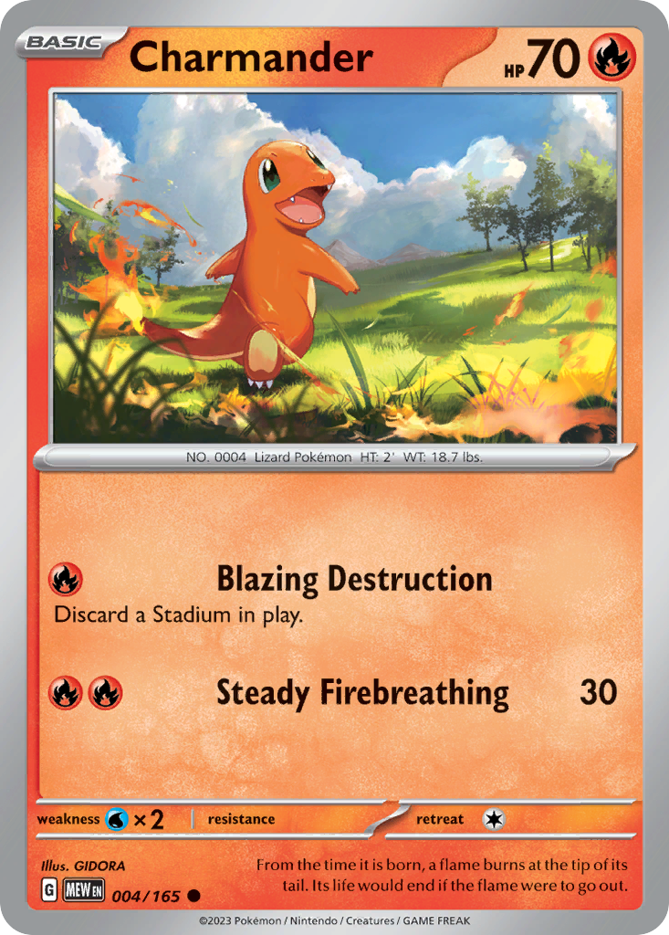 Charmander - 004/165 - Common