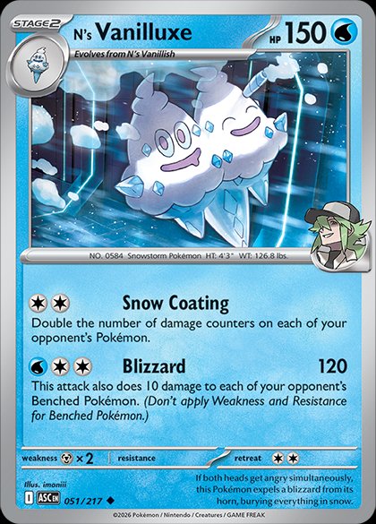 N's Vanilluxe - 051/217 - Uncommon