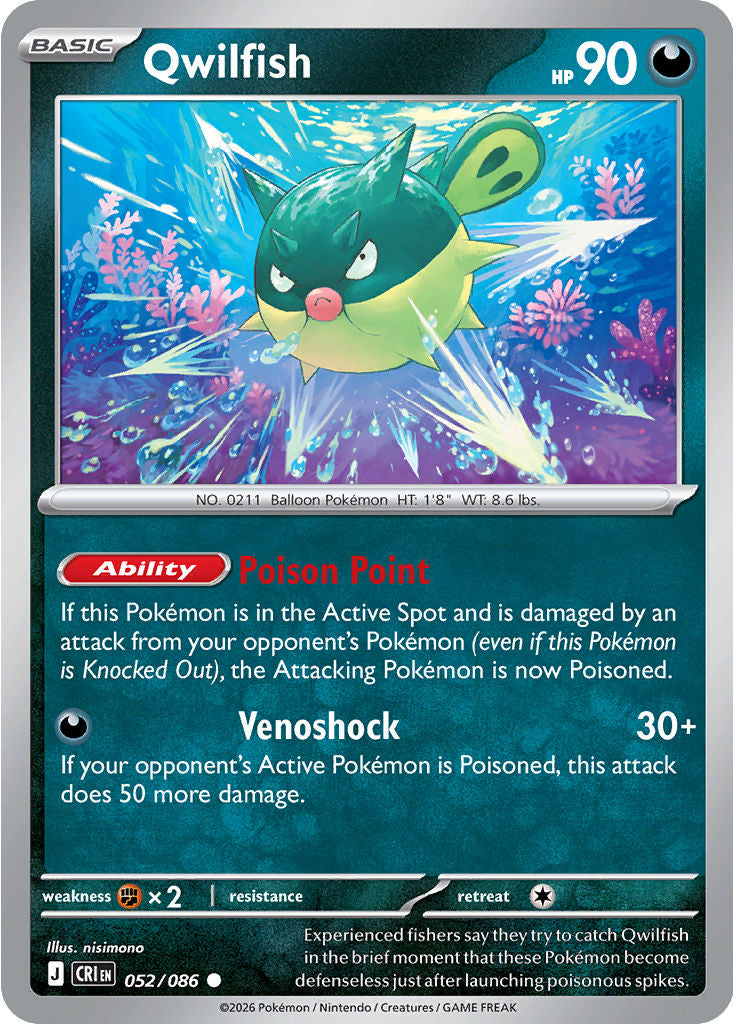 Qwilfish - 052/086 - Uncommon
