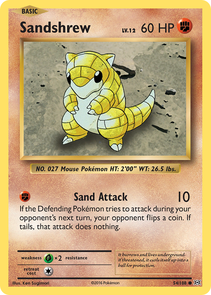 Sandshrew - 054/108 - Common