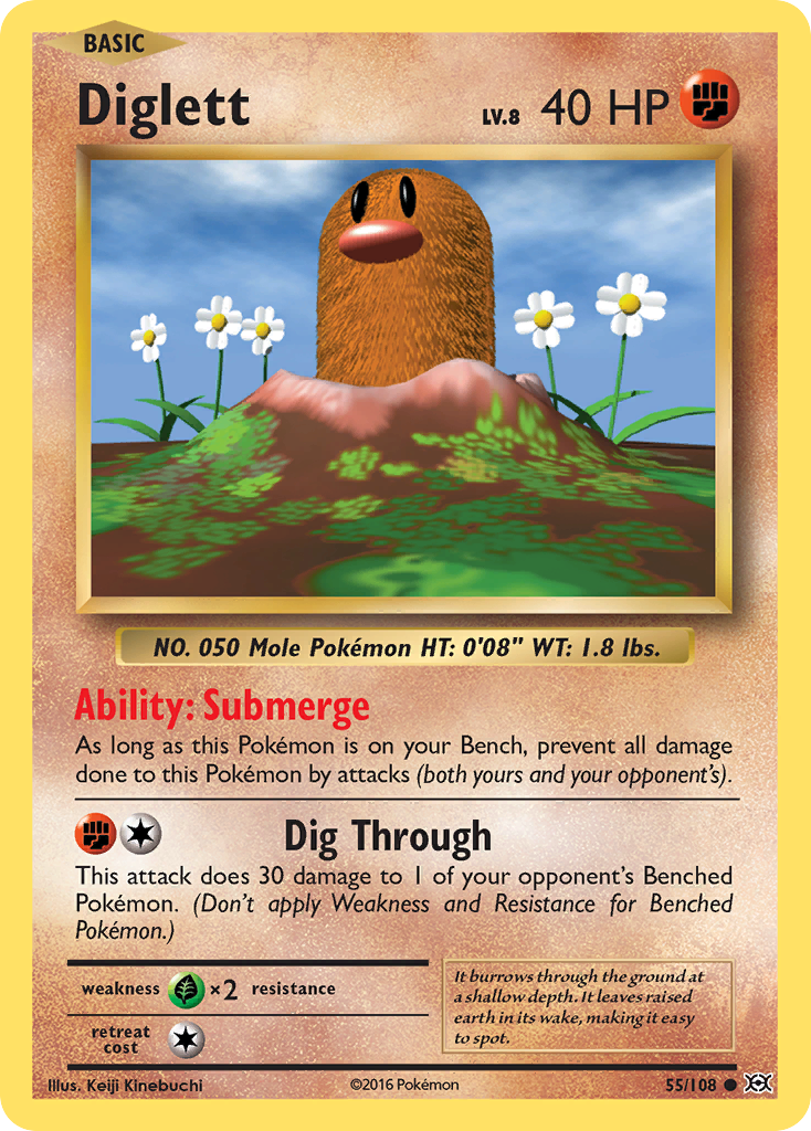 Diglett - 055/108 - Common